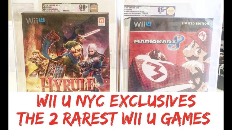The two RAREST Nintendo Wii U Games Zelda & Mario Kart New York City Exclusives